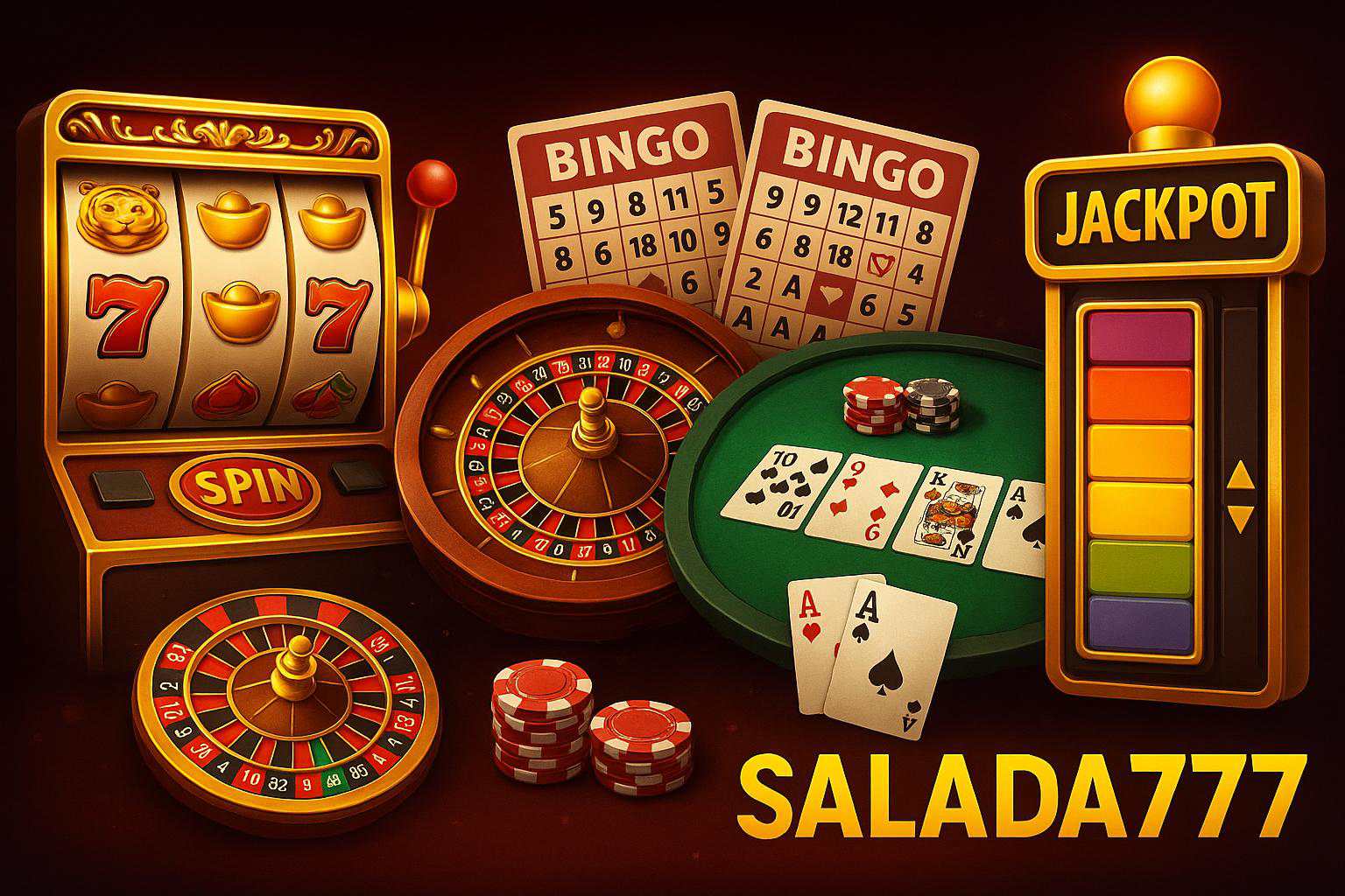 Jogos de cassino online inovadores e emocionantes na SALADA777