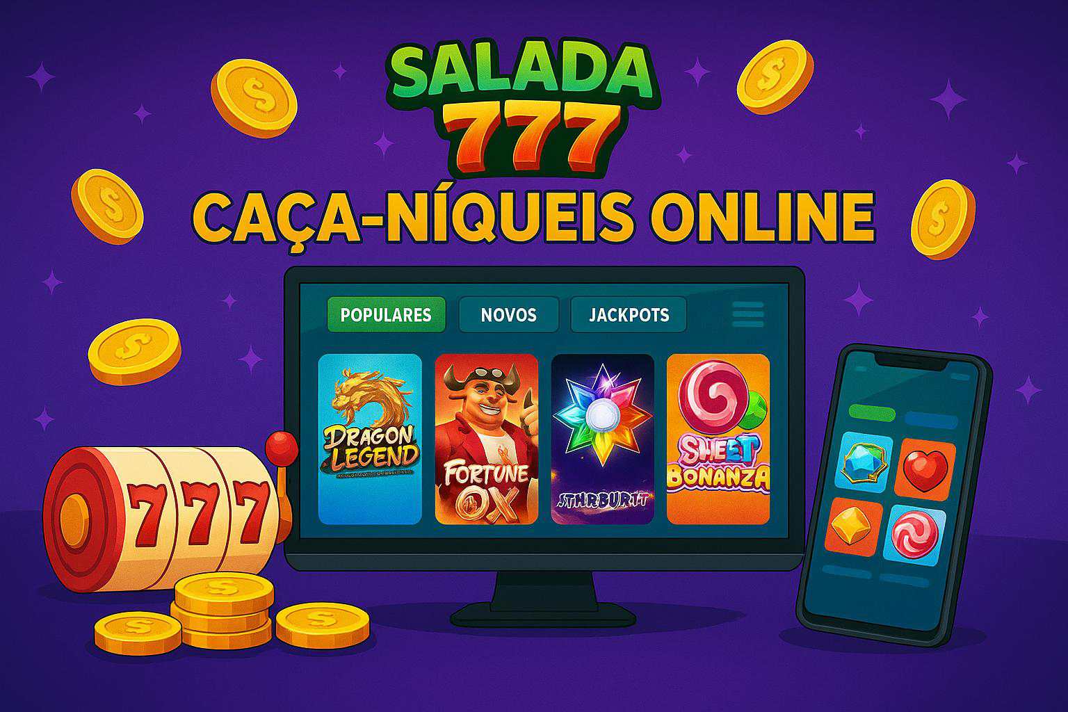 Explore o mundo das slot machines no SALADA777 Casino